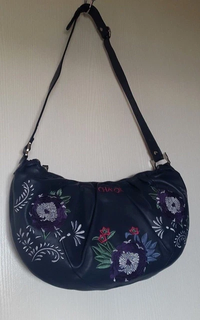 Sac Porté épaule Victor&Hugo Claire En Cuir De Vachette Tricolore - Neuf Avec étiquettes