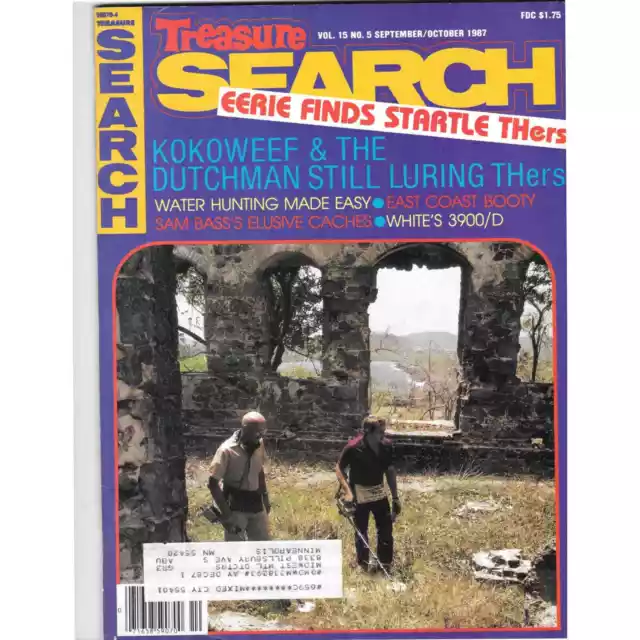 Treasure Search Magazine 1987 Sept/Oct Metal Detecting Gold Diamonds M2