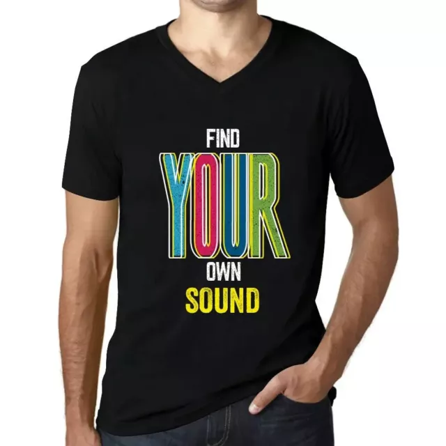 Camiseta de Cuello V para Hombre Encuentra Tu Propio Sonido – Find Your Own