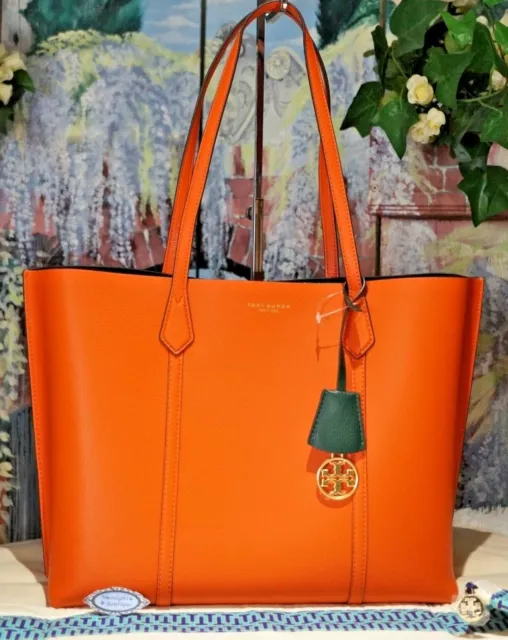 NWT Tory Burch Perry Triple Compartment Tote Brilliant Red