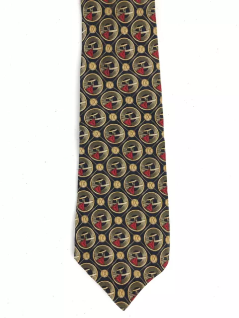 Collection J Garcia Clockworks huit 8 hommes cravate foulard 100 % soie 3,85 x 56 2