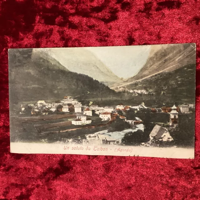 TAIBON BELLUNO  - Un Saluto Da Taison Viaggiata 1904