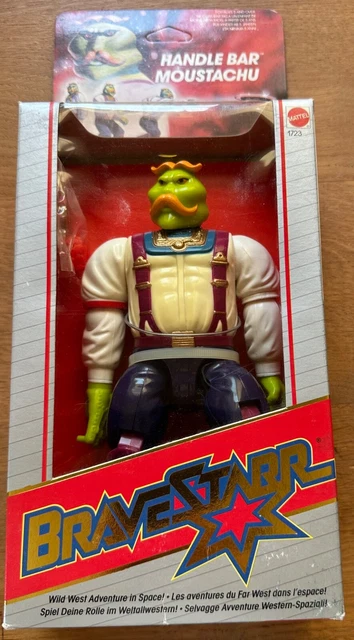 Jouet Bravestarr - Poignée BAR Agent Moustachu / The Champ - Mattel 1986 NEUF