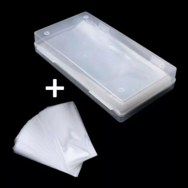 Box Plastic Storage Pocket Sleeves Kit for Clear Case Paper Currency 100 Pieces