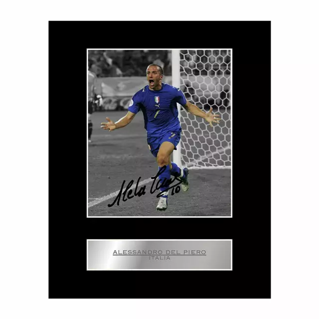 Alessandro Del Piero Signed Mounted Photo Display Italia FC #1