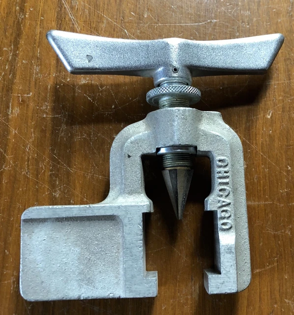 Chicago Imperial Metall Kupfer Rohr Expander mit Rollen 45 Grad Faseneinheit USA 7