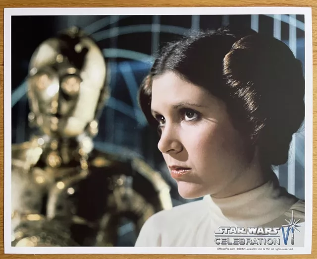 Star Wars Celebration VI Princess Leia C-3PO Official Pix Photo Photograph 2012