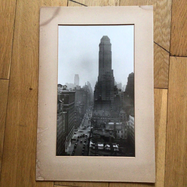 1930S ORIGINAL NEW York City Skyline Cityscape Photo Lefcourt Colonial