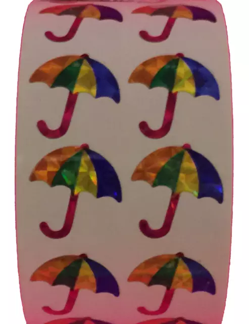 400 Umbrella Stickers in roll of 100 modules(2"x2"). Each Sticker 1" RPZ6403