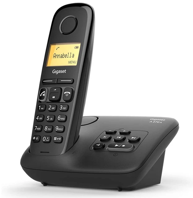 Gigaset AS485 Telefono Cordless - Vivavoce, Display Numeri Grandi, Risparmio Energetico, Grigio Antracite - Foto 2