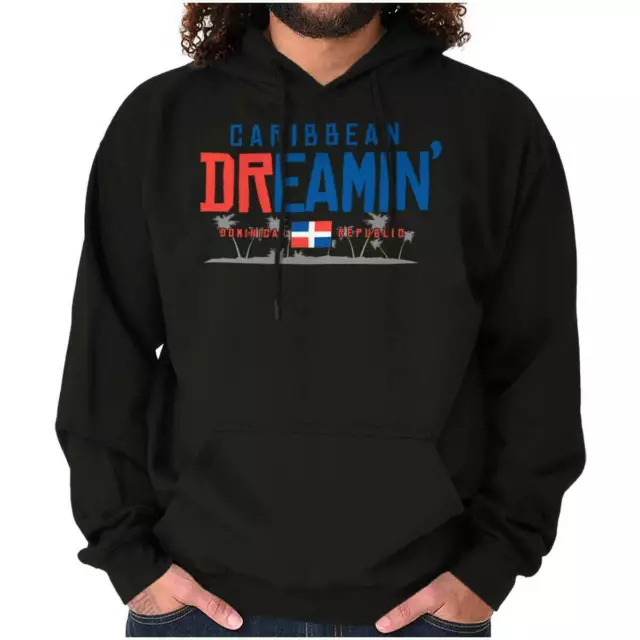 Dominican Republic Flag Colors Caribbean Hoodie Hooded Sweatshirt Men Women