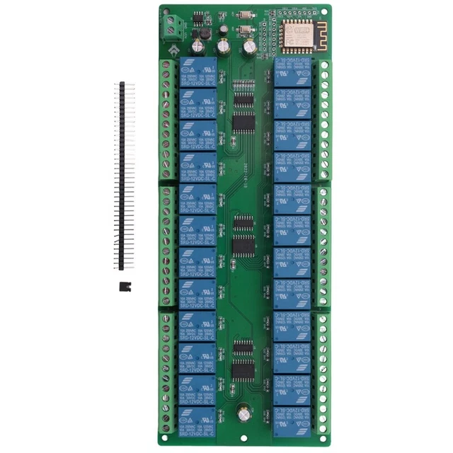 DC Power Supply ESP8266 WIFI 24 Channel 12V Relay Module ESP-12F Development Board K8G3