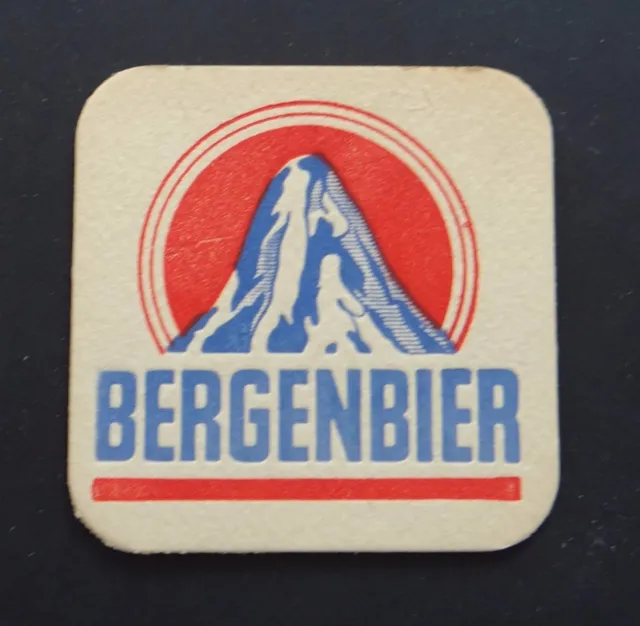Ancien sous-bock bière beer bier BERGENBIER montagne coaster Bierdeckel 2