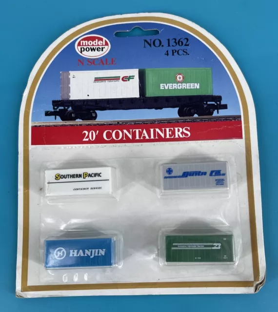 Model Power N Scale 1362 20’ Sea Containers In Sealed Package