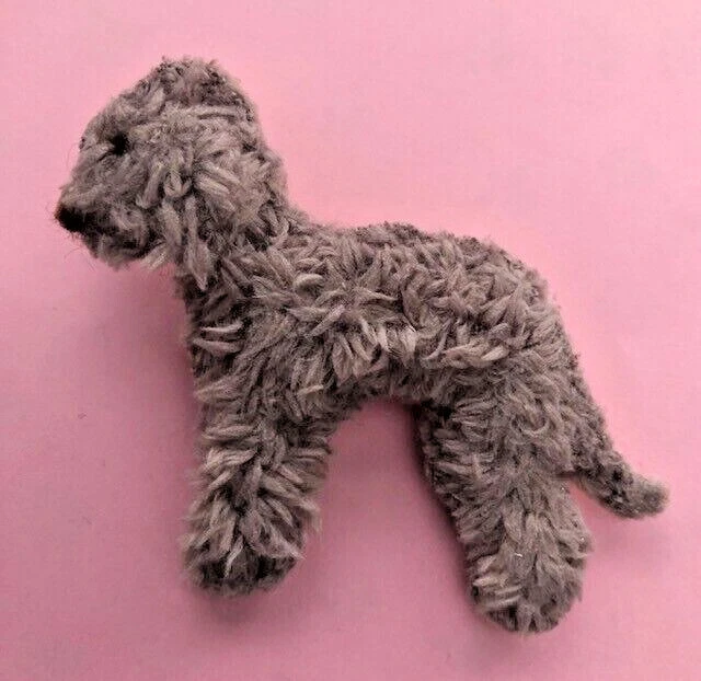Liver Bedlington Terrier Dog  Part Needle Felted New Brooch