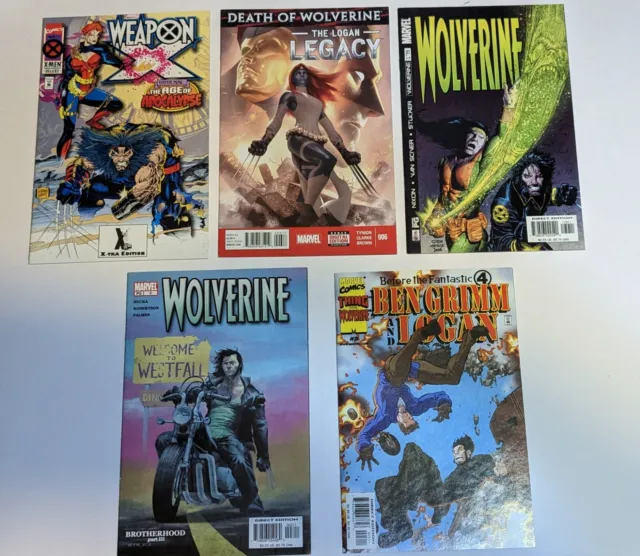 Misc Wolverine Comic Lot of 5 - Weapon X #1 The Age of Apocalypse (2nd printing)