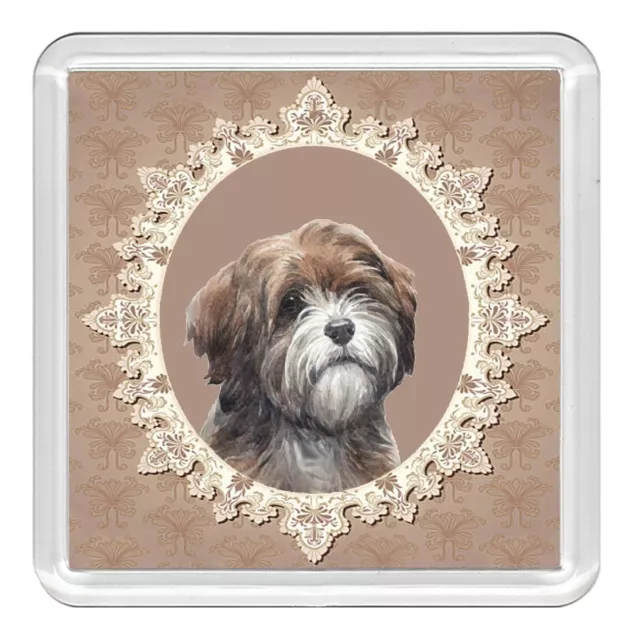 Tibetan Terrier Dog Acrylic Coaster Novelty Drink Cup Mat Great Gift