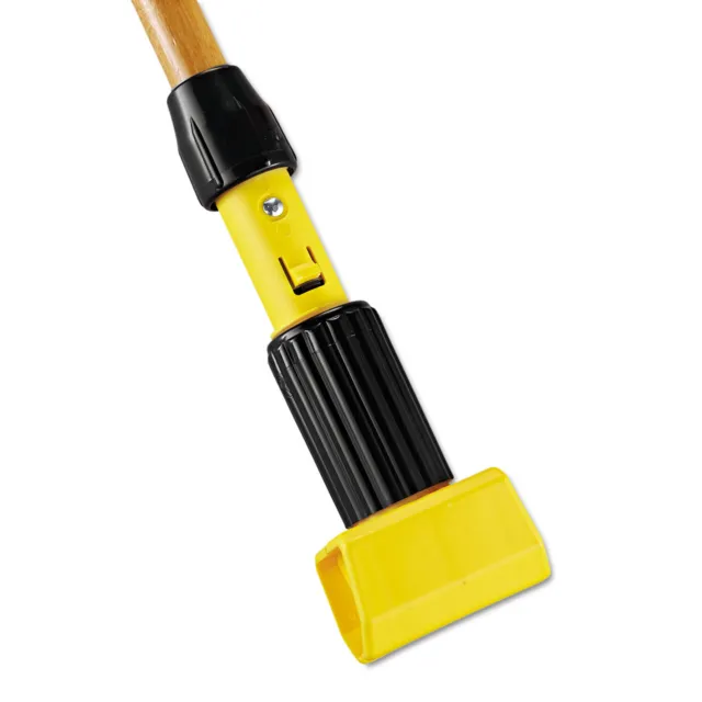 Rubbermaid Commercial Gripper Hardwood Mop Handle 1 1/8 dia x 60 Natural/Yellow