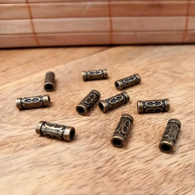 10 Bartperlen, Wikingerperle, Haar Perle, Rasta (24)