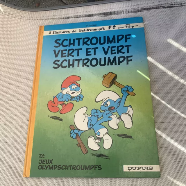 les schtroumpfs: Schtroumpf Vert Et Vert Schtroumpf Tbe Dupuis 1983