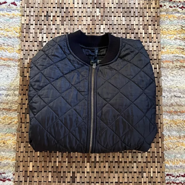 CC FILSON Quilted Bomber Puffer Jacket Full Zip Black Men’s Size Medium M