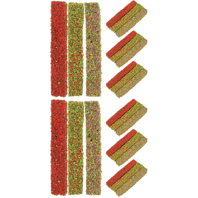 30 PCS Simulation De Groupe D'arbustes Grappe Brousse Décor Jungle Artificiel