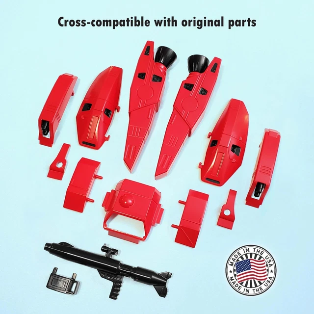 G1 JETFIRE COMPLETE 3D PRINTED Parts Set with Gun Clip, Armor, and