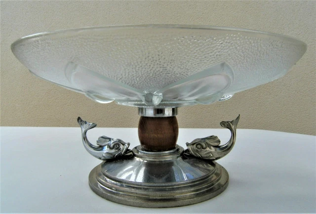 ✅✅✅ Coupe  ART DECO verre moulé/pressé/satiné DLG Verlys Sabino Lalique Sèvres
