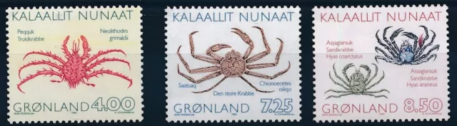 [BIN4709] Greenland 1993 Crabs good set of stamps very fine MNH