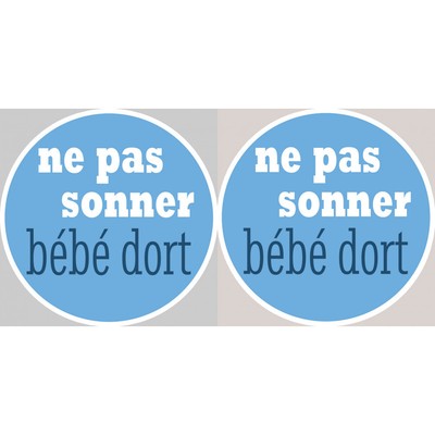 Sticker Autocollant Ne Pas Sonner Bebe Dort Garcon 2x4 5cm Eur 5 97 Picclick Fr