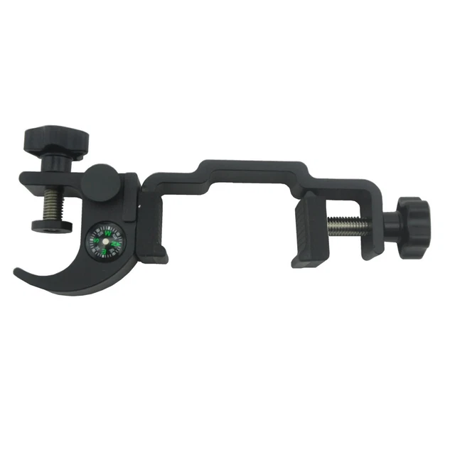 Neuf housse de support de pince pôle GPS 94 mm ABS noir pince GPS avec boussole