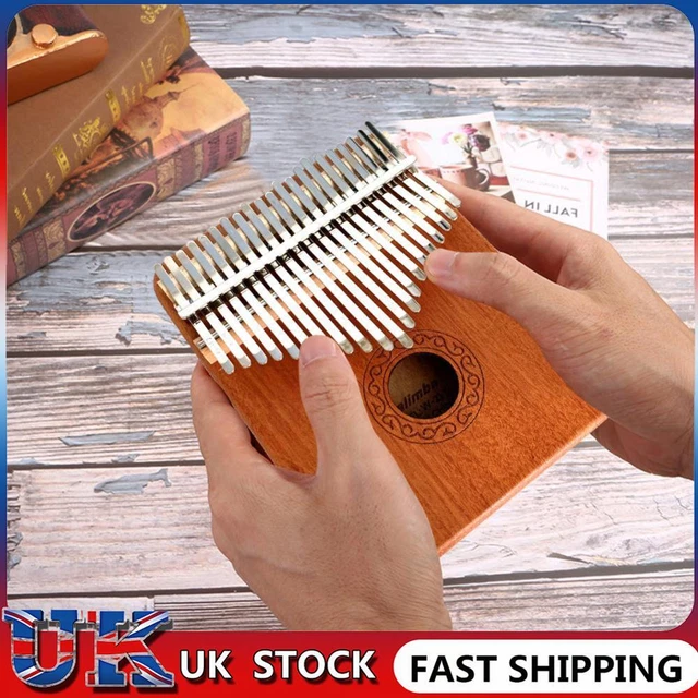 ❀ 21 Key Kalimba Mahogany Wooden Thumb Piano Mbira Musical Instrument Gifts