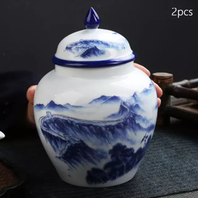 Chinese Style Porcelain Ginger Jar Decorative Ceramic Flower Vase with