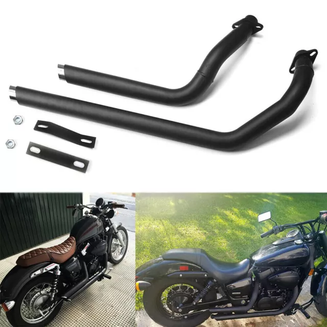 Auspuff Schalldämpfer Auspufftöpfe Schallwand für Honda Shadow VT750