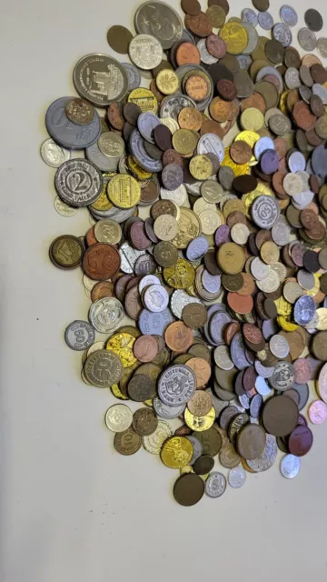 Spiel-, Rechengeld, Ca. 500x Stücke Lot 1, Kaufladen Medaillen Münzen Alte dabei 3