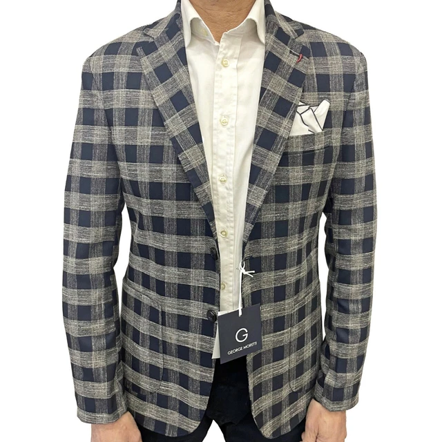 Giacca Uomo Elegante Casual Blazer Estiva Slim Fit Made in Italy Sartoriale