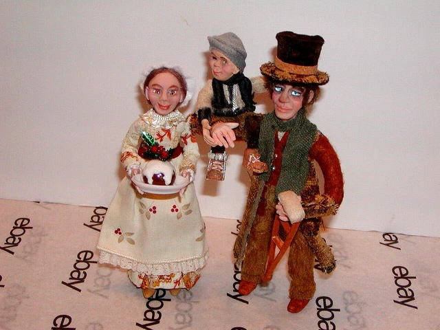 Dollhouse Miniatures Artisan Made A Christmas Story - The Cratchit Family