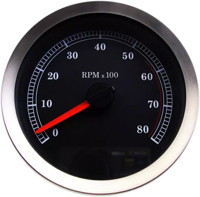 Drag 4 in Black Face Electronic Tachometer Harley Sportster 883 Super Low 11-13