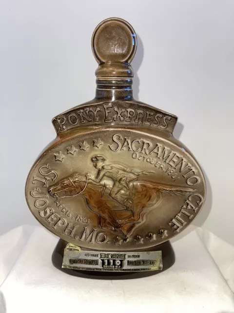 1968 Jim Beam Pony Express Decanter Bottle Empty