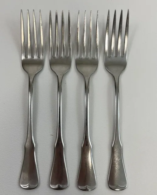 4 Dinner Forks PATRICK HENRY Oneida Community Stainless Flatware 7 1/4"