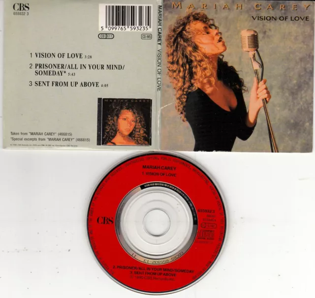 Mariah Carey – Vision Of Love - 3 Track 3"/inch Single CD 1990 - 655932 1