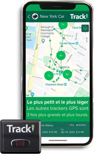 Tracki 2022 Mini Traqueur GPS En Temps Réel Couverture Complète De L'Ue Et Du Mo