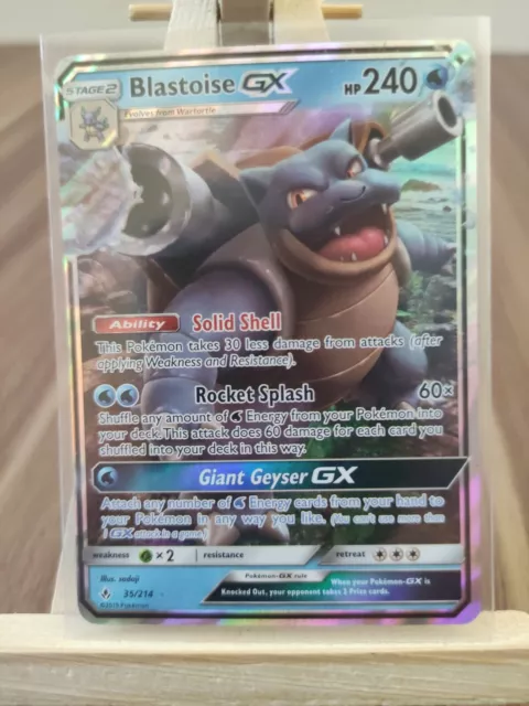 Blastoise GX 35/214 Unbroken Bonds  Ultra Rare Holo Pokemon Card * New *