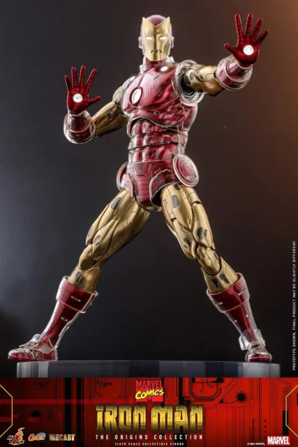 HOT TOYS 1/6 Marvel: Comics Iron Man Origins Suit Armor Diecast CMS07 D37 NUOVO 2