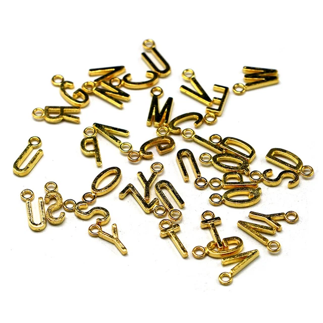 52 pcs Brief Anfänglichen Charme Alphabet Brief Anhänger A-Z Initial Charme