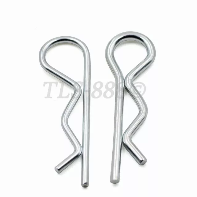 Bright Zinc Plated - Hairpin Cotter Pins R Shaft Retaining Clips Spring Pin