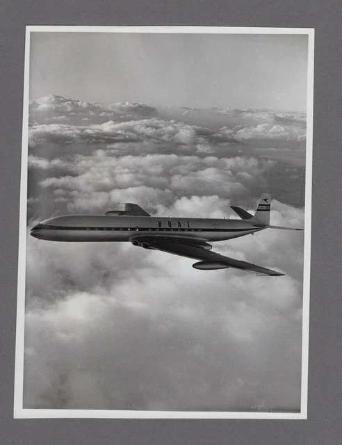 Boac De Havilland Comet 3 Large Original Vintage Manufacturers Photo