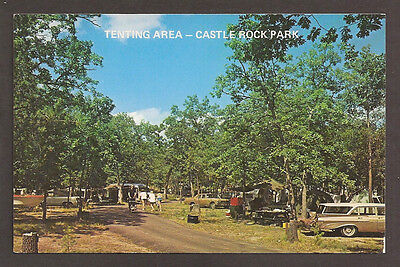 Postcard:  Castle Rock County Park - Wisconsin - Campground / Tenting Area