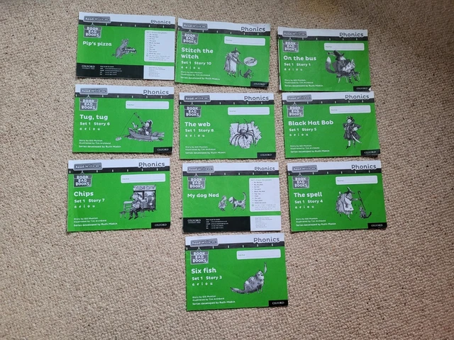 OXFORD READ WRITE Inc - Phonics - Book Bag Books - SET 1 Green 1-10 £6. ...
