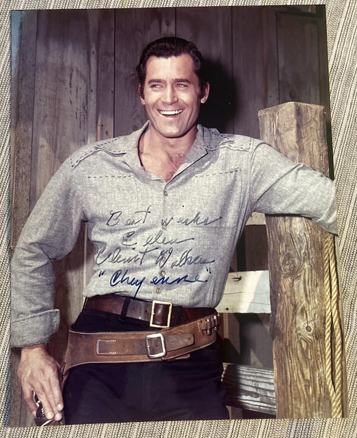 CLINT WALKER CHEYENNE Hand Signed Autographed 8 X 10  PHOTO W/ COA  Dd